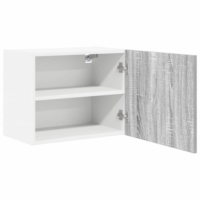 Szafka wisząca 2 pcs Szary Sonoma i Biały 50 x 31 x 40 cm