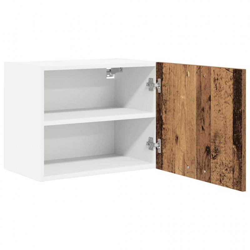 Szafka wisząca 2 pcs Stare Drewno i Biały 50 x 31 x 40 cm