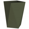 Donica 2 pcs Zielony oliwkowy 50 x 50 x 75 cm Stal