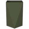 Donica 2 pcs Zielony oliwkowy 50 x 50 x 75 cm Stal