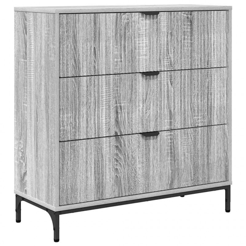 Bufet Szary Sonoma 79,5 x 33 x 82 cm Materiał drewnopochodny