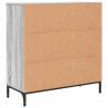 Bufet Szary Sonoma 79,5 x 33 x 82 cm Materiał drewnopochodny