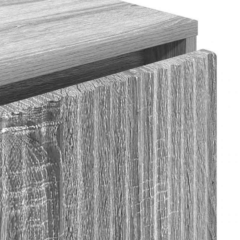 Bufet Szary Sonoma 79,5 x 33 x 82 cm Materiał drewnopochodny