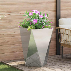 Donica Srebrny 50 x 50 x 75 cm Stal Galwanizowana