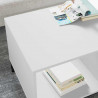 Stolik kawowy Biały 90 x 49 x 46 cm Materiał drewnopochodny