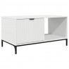 Stolik kawowy Biały 90 x 49 x 46 cm Materiał drewnopochodny