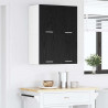 Szafka wisząca 2 pcs Czarny Dąb i Biały 60 x 31 x 40 cm