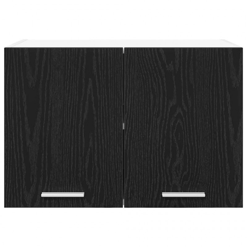 Szafka wisząca 2 pcs Czarny Dąb i Biały 60 x 31 x 40 cm