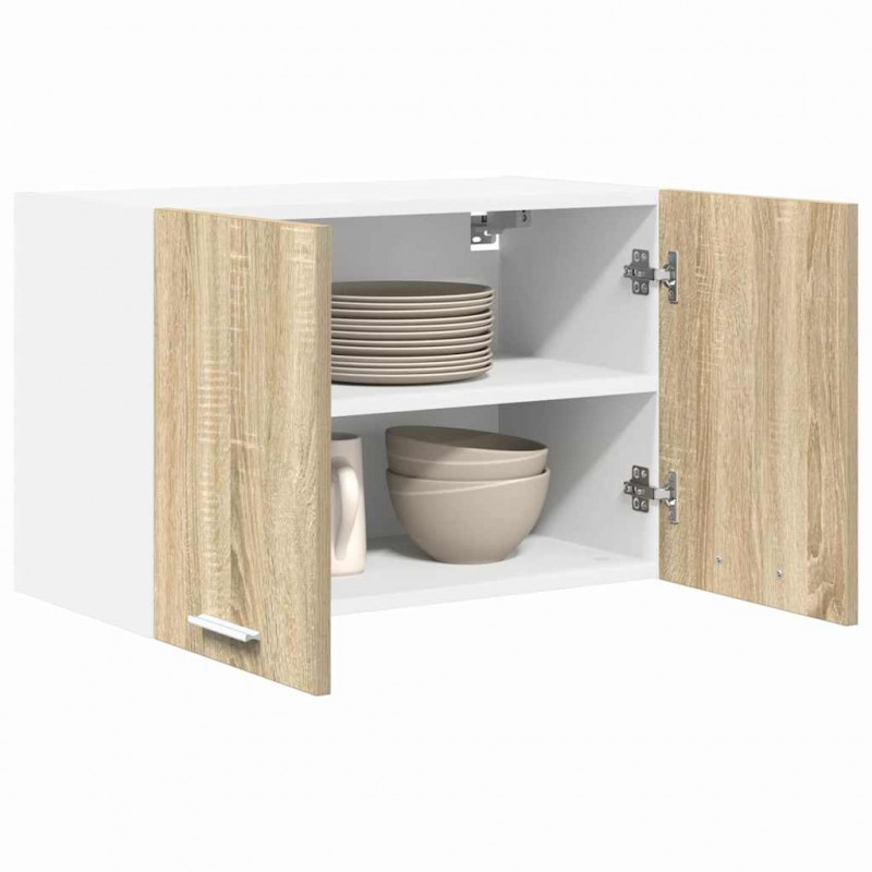 Szafka wisząca 2 pcs Dąb Sonoma i Biały 60 x 31 x 40 cm