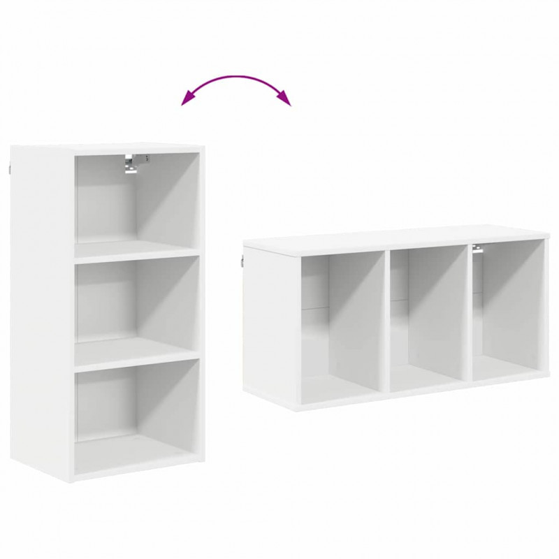 Szafka wisząca Biały 40 x 29,5 x 80 cm Materiał drewnopochodny