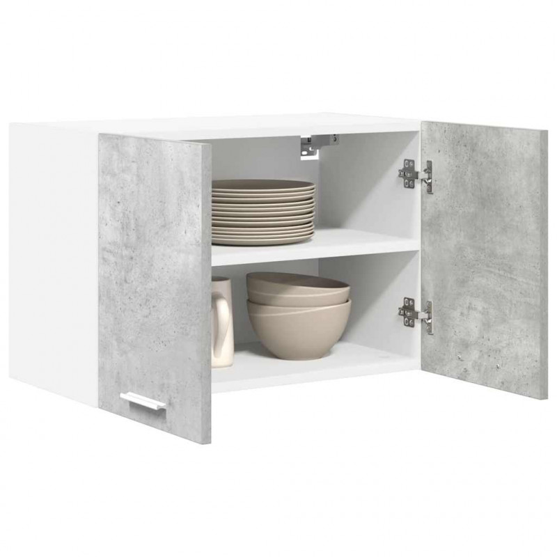 Szafka wisząca 2 pcs Betonowa szarość i biel 60 x 31 x 40 cm