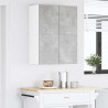 Szafka wisząca 2 pcs Betonowa szarość i biel 60 x 31 x 40 cm