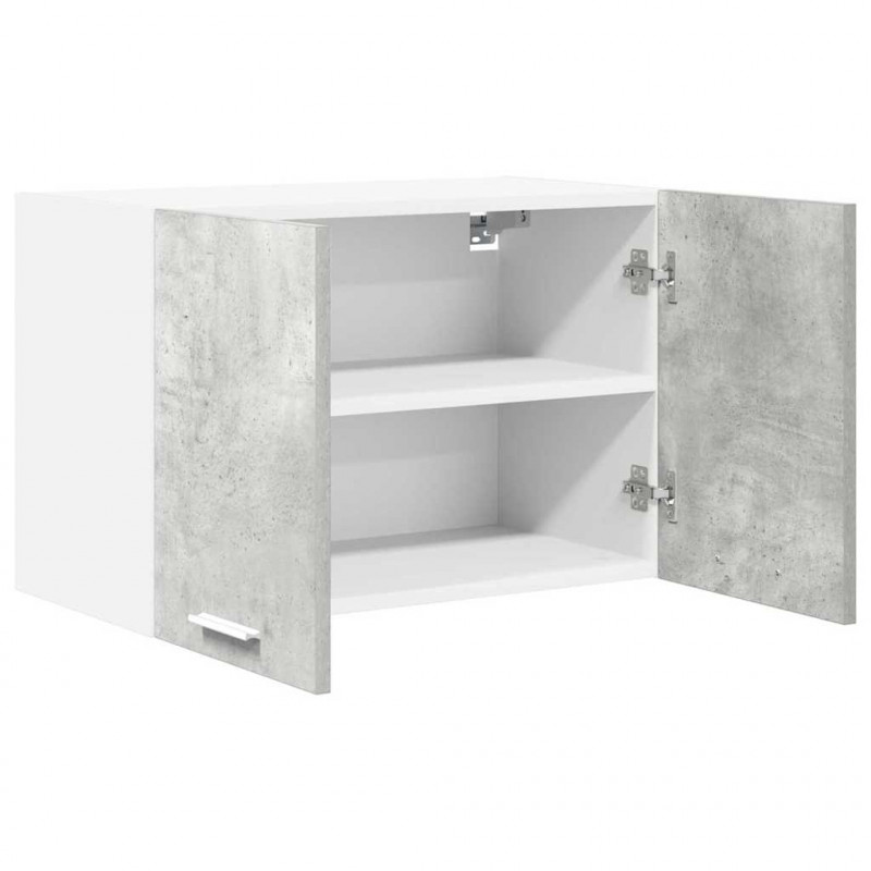 Szafka wisząca 2 pcs Betonowa szarość i biel 60 x 31 x 40 cm