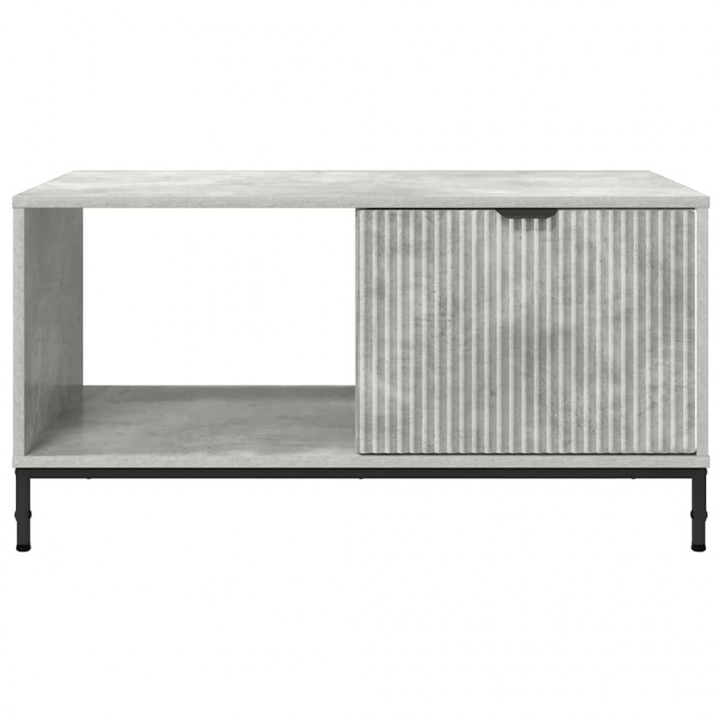 Stolik kawowy z szufladą Betonowy szary 90 x 49 x 46 cm