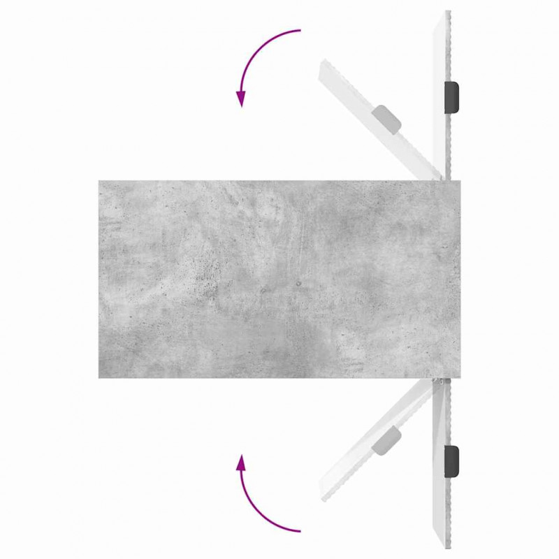 Stolik kawowy z szufladą Betonowy szary 90 x 49 x 46 cm