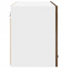 Szafka wisząca 2 pcs Wędzony dąb i biały 60 x 31 x 40 cm