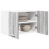 Szafka wisząca 2 pcs Szary Sonoma i Biały 60 x 31 x 40 cm