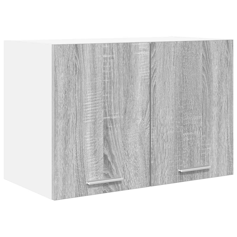 Szafka wisząca 2 pcs Szary Sonoma i Biały 60 x 31 x 40 cm