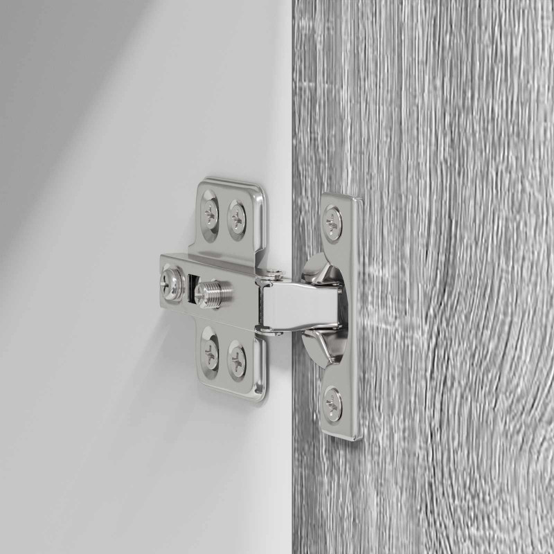 Szafka wisząca 2 pcs Szary Sonoma i Biały 60 x 31 x 40 cm