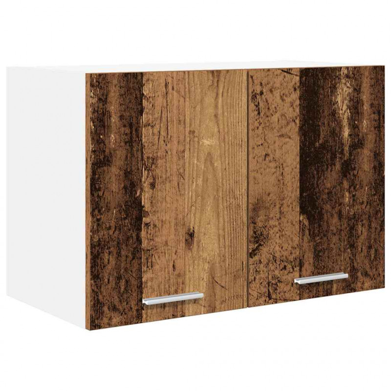 Szafka wisząca 2 pcs Stare Drewno i Biały 60 x 31 x 40 cm
