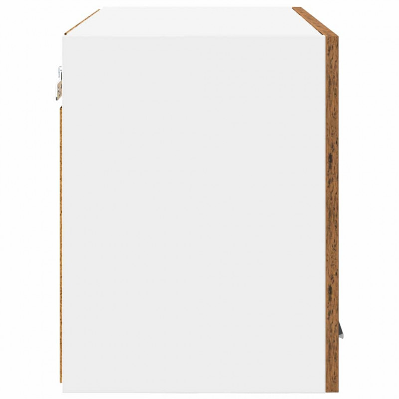 Szafka wisząca 2 pcs Stare Drewno i Biały 60 x 31 x 40 cm