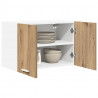 Szafka wisząca 2 pcs Dąb rzemieślniczy i biały 60 x 31 x 40 cm