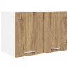 Szafka wisząca 2 pcs Dąb rzemieślniczy i biały 60 x 31 x 40 cm