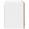 Szafka wisząca 2 pcs Dąb rzemieślniczy i biały 60 x 31 x 40 cm