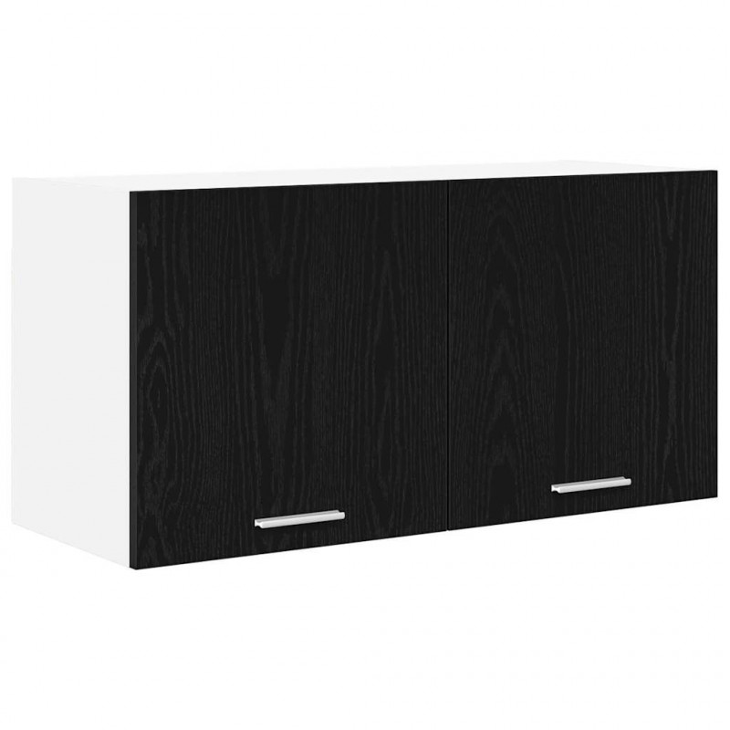 Szafka wisząca z przechowywaniem Czarny Dąb 80 x 31 x 40 cm