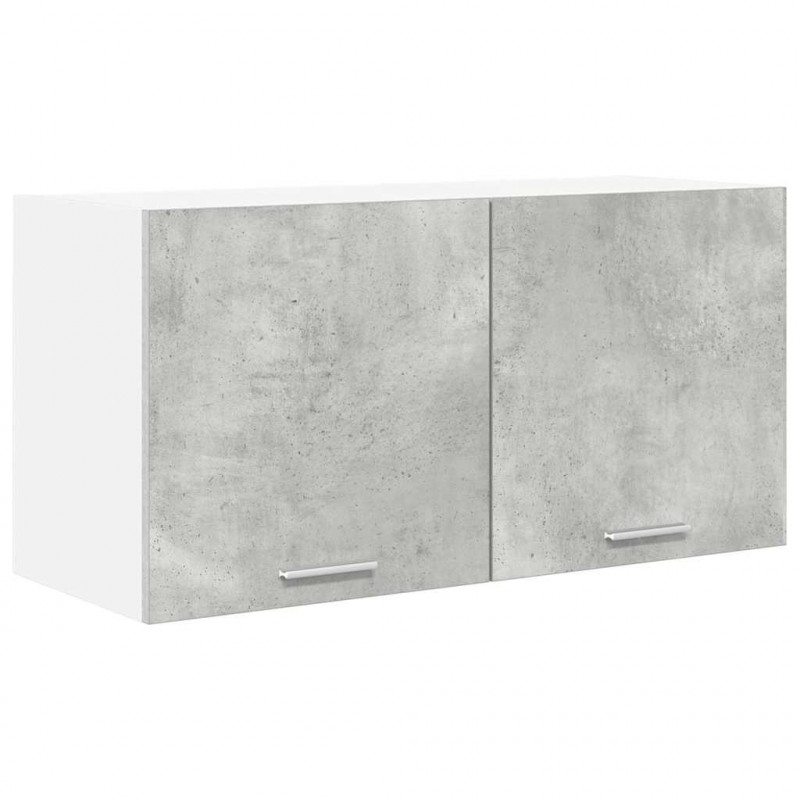 Szafka wisząca z przechowywaniem Betonowy szary 80 x 31 x 40 cm