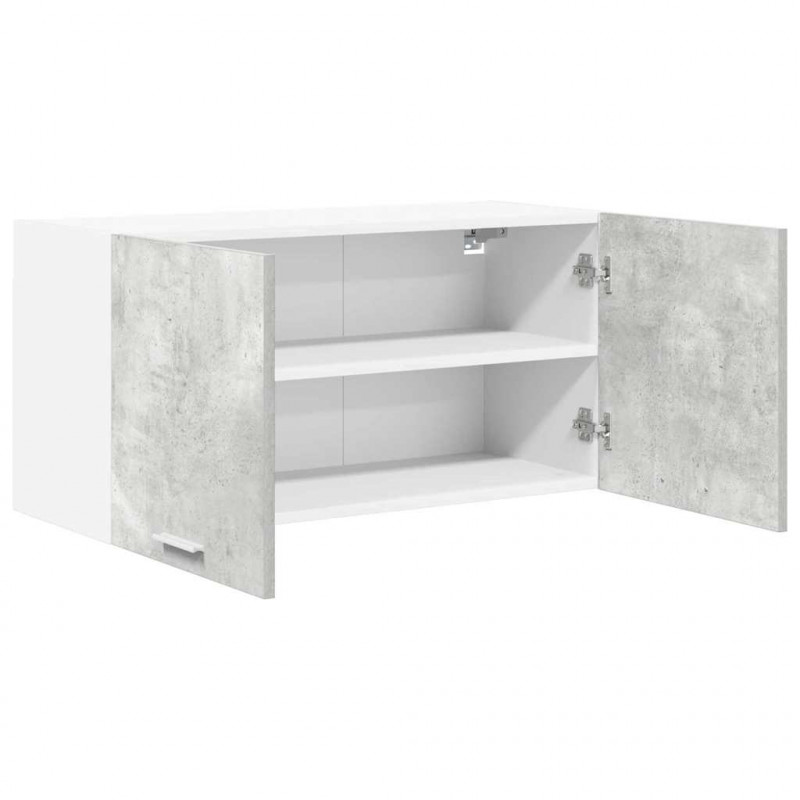 Szafka wisząca z przechowywaniem Betonowy szary 80 x 31 x 40 cm