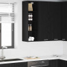 Szafka wisząca z przechowywaniem Czarny Dąb 30 x 29,5 x 100 cm
