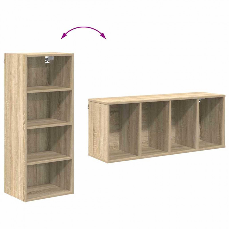 Szafka wisząca z przechowywaniem Dąb Sonoma 40 x 29,5 x 100 cm