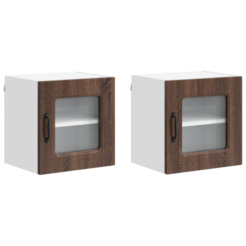Szafka kuchenna Kalmar 2 pcs Brązowy dąb 40 x 31 x 40 cm