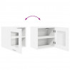 Szafka wisząca z przechowywaniem 2 pcs Biały 40 x 31 x 40 cm