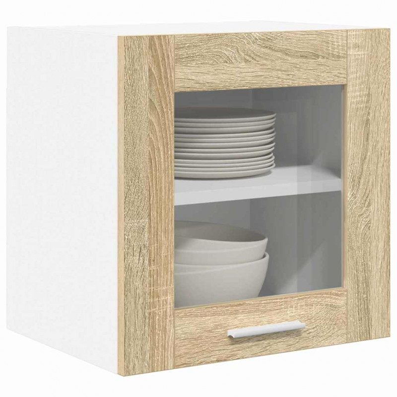 Szafka wisząca z drzwiami 2 pcs Dąb Sonoma 40 x 31 x 40 cm