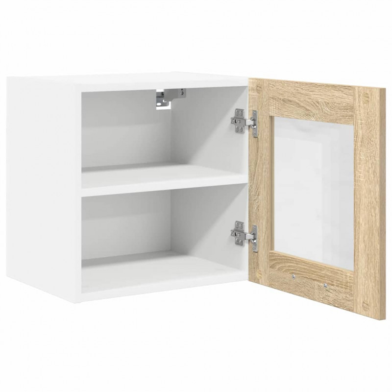 Szafka wisząca z drzwiami 2 pcs Dąb Sonoma 40 x 31 x 40 cm