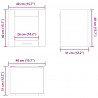 Szafka wisząca z drzwiami 2 pcs Dąb Sonoma 40 x 31 x 40 cm
