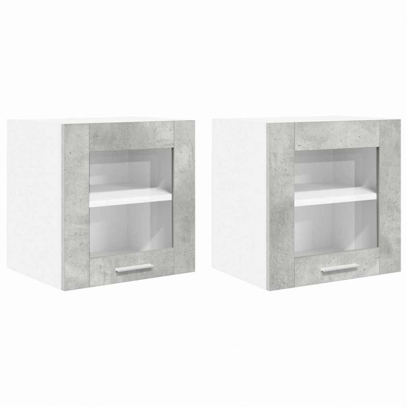 Szafka wisząca Riga 2 pcs Betonowy szary 40 x 31 x 40 cm
