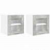 Szafka wisząca Riga 2 pcs Betonowy szary 40 x 31 x 40 cm