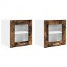 Szafka wisząca z drzwiami 2 pcs Dąb wędzony 40 x 31 x 40 cm