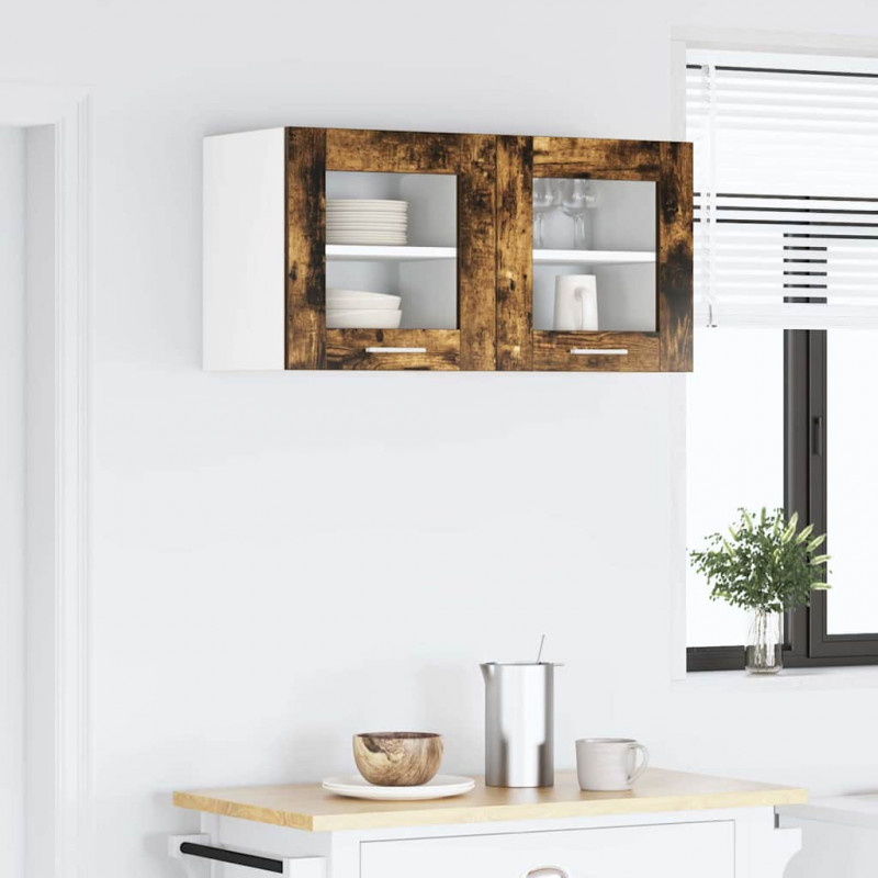 Szafka wisząca z drzwiami 2 pcs Dąb wędzony 40 x 31 x 40 cm