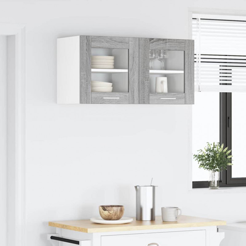 Szafka wisząca z przechowywaniem Szary Sonoma 40 x 31 x 40 cm