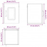 Szafka kuchenna Kalmar 2 pcs Biały 30 x 31 x 40 cm