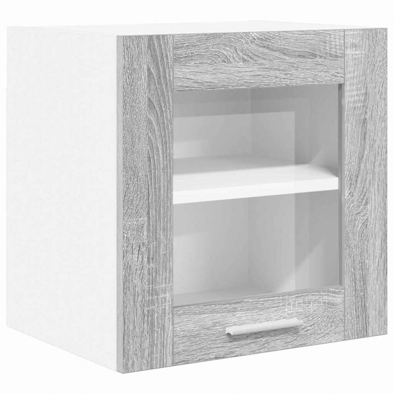 Szafka wisząca z drzwiami 2 pcs Szary Sonoma 40 x 31 x 40 cm