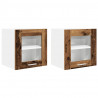 Szafka wisząca z drzwiami 2 pcs Stare drewno 40 x 31 x 40 cm