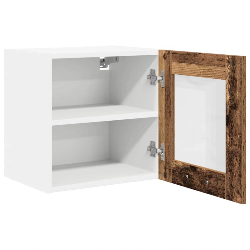 Szafka wisząca z drzwiami 2 pcs Stare drewno 40 x 31 x 40 cm