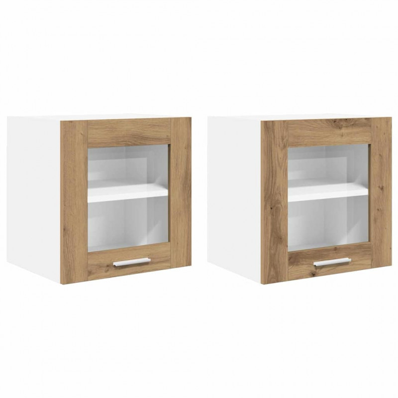 Szafka wisząca Riga 2 pcs Dąb rzemieślniczy 40 x 31 x 40 cm