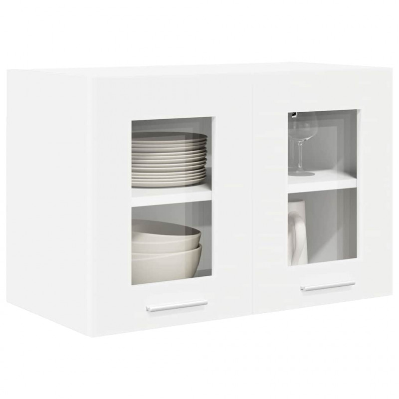 Szafka wisząca z przechowywaniem 2 pcs Biały 60 x 31 x 40 cm
