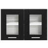 Szafka wisząca z drzwiami 2 pcs Czarny Dąb 60 x 31 x 40 cm
